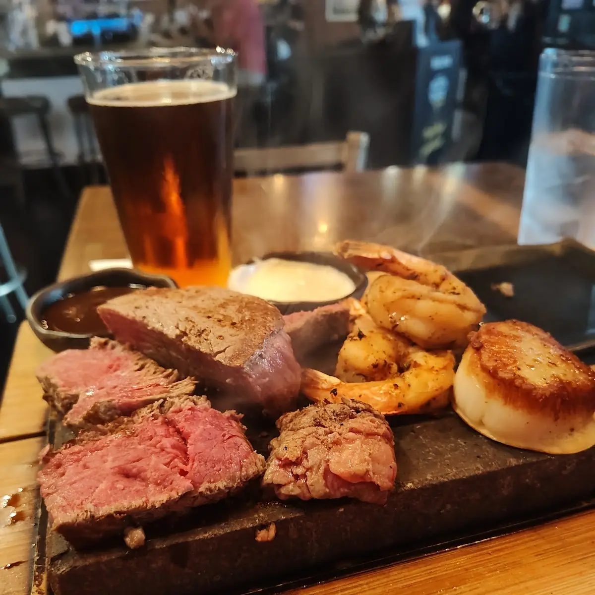 Surf & Turf on a Stone
