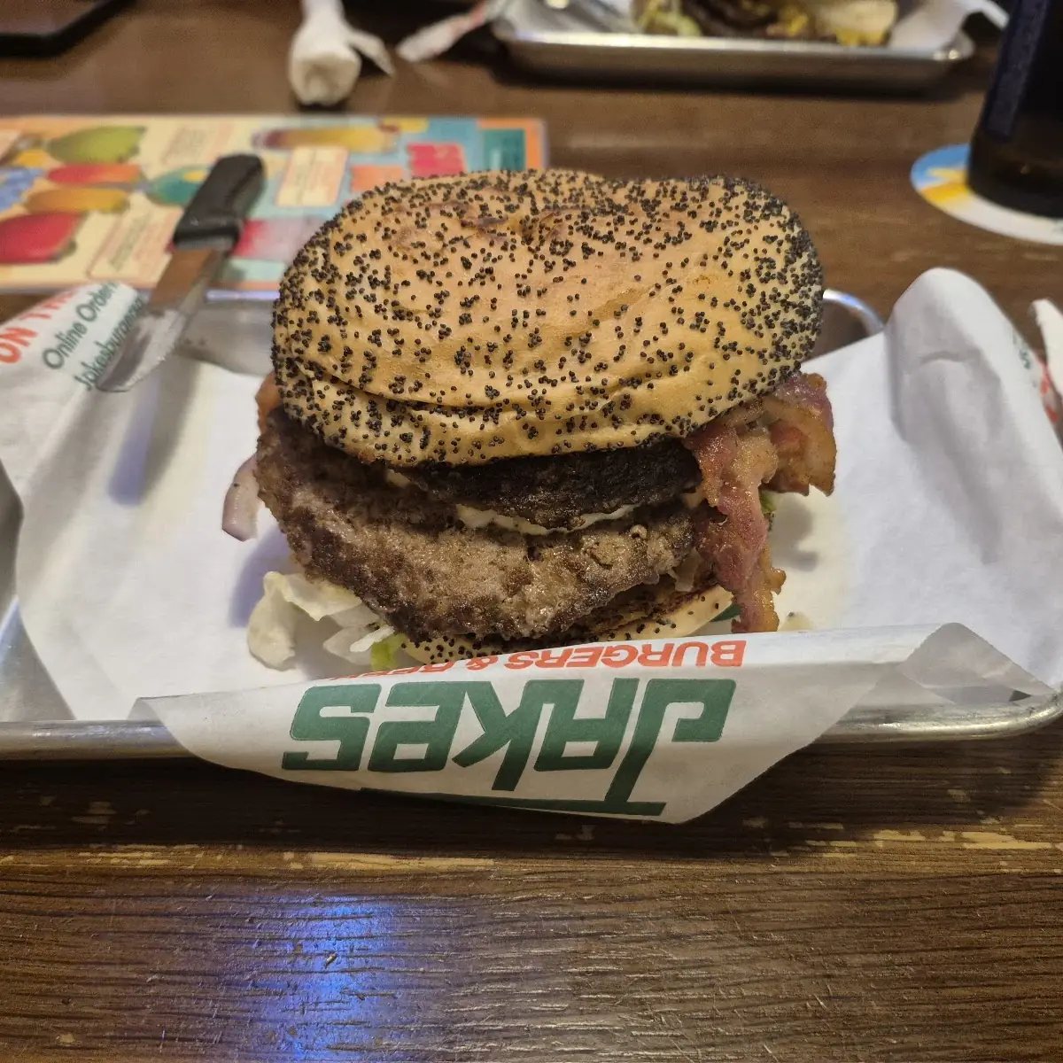 Kickin' Chicken Fried Bacon Burger