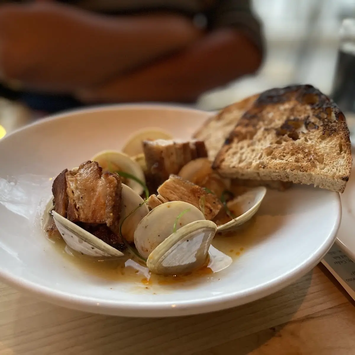 Pork Belly and Clams