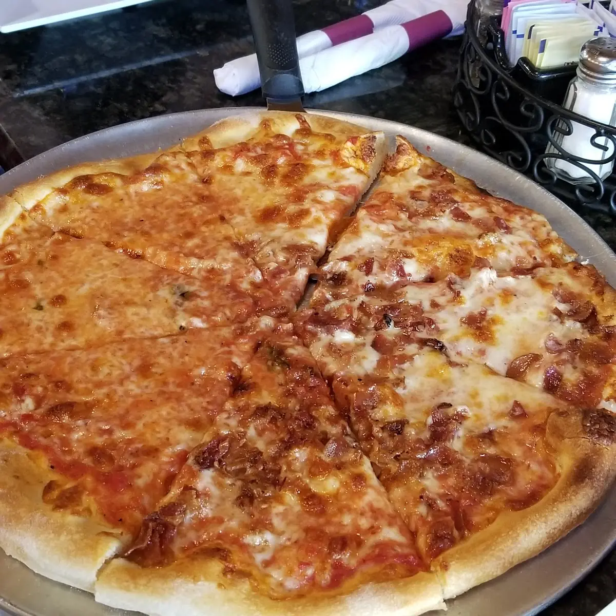 Bacon and Cheese Pizza