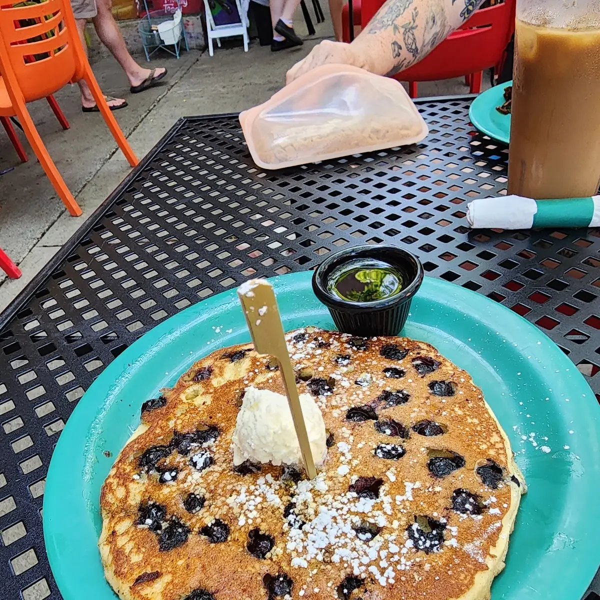 Cookie Monster Pancakes