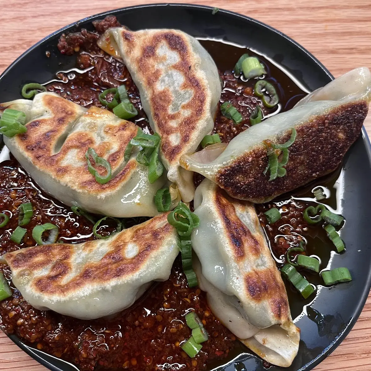 Pan Seared Gyoza with Dipping Sauce