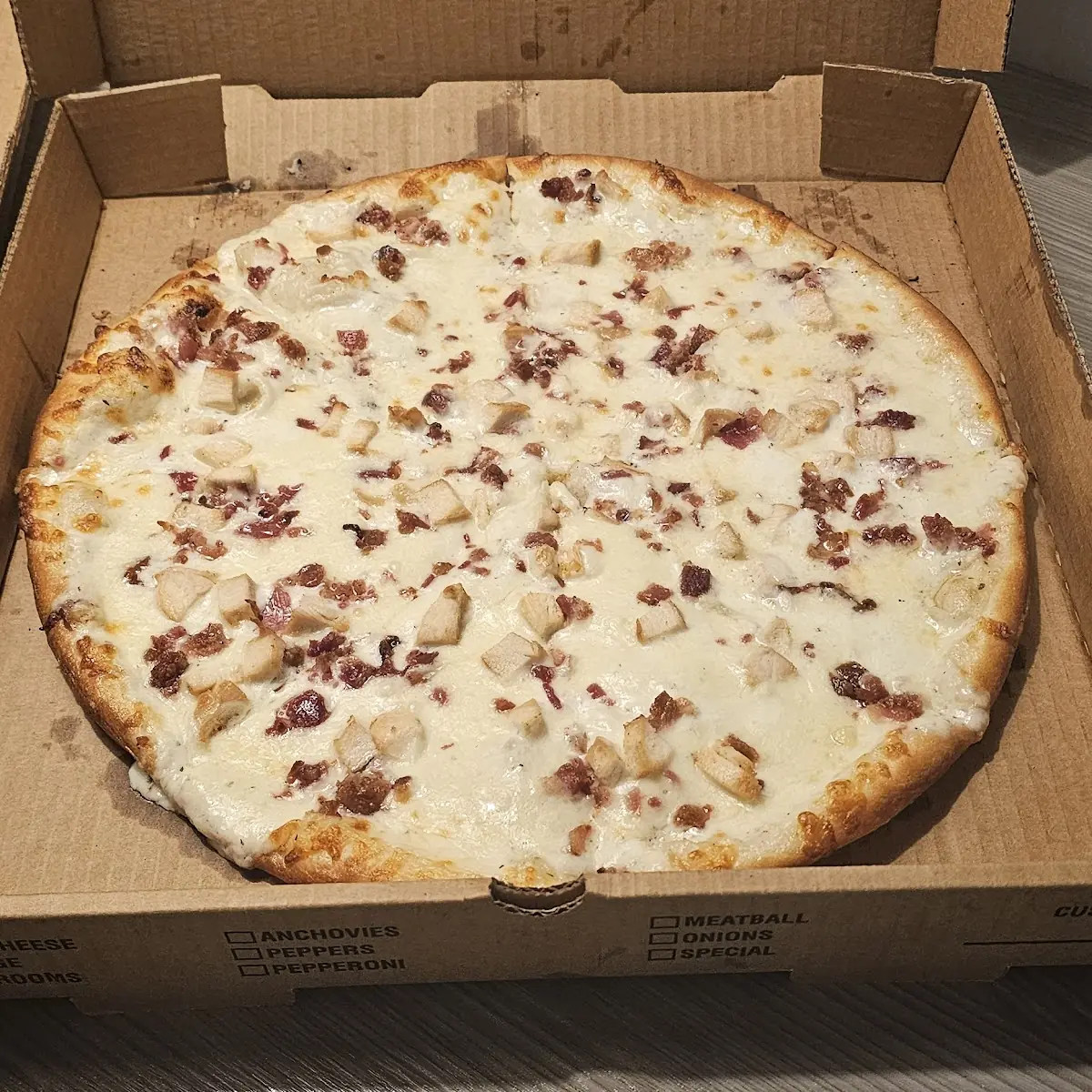 Chicken Bacon Ranch Pizza