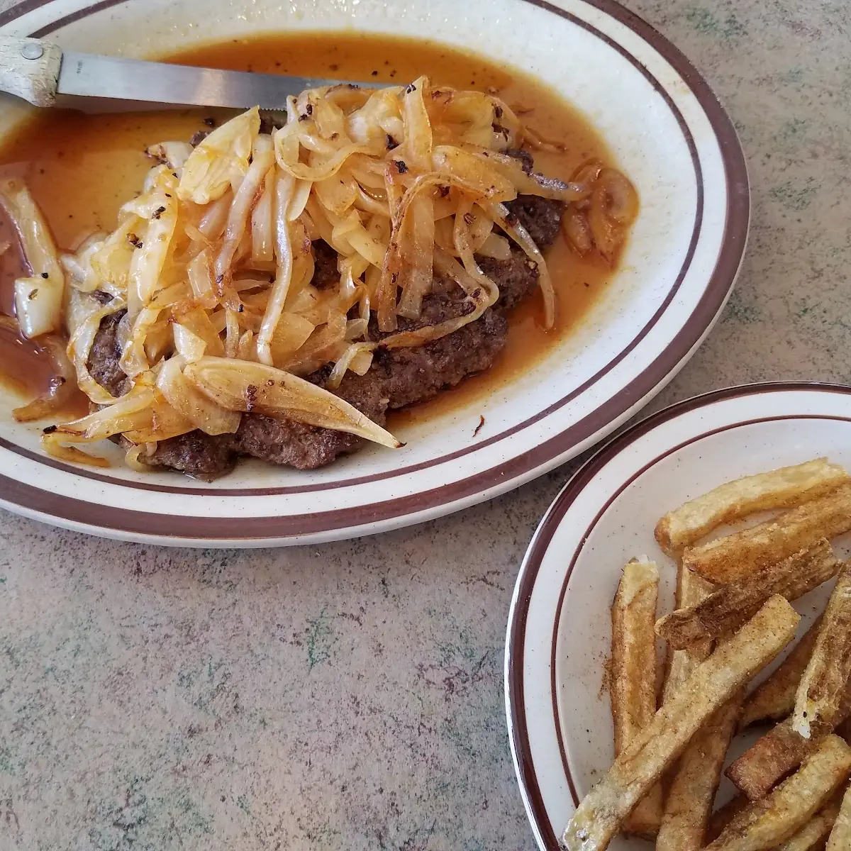 Chopped Steak with Onions