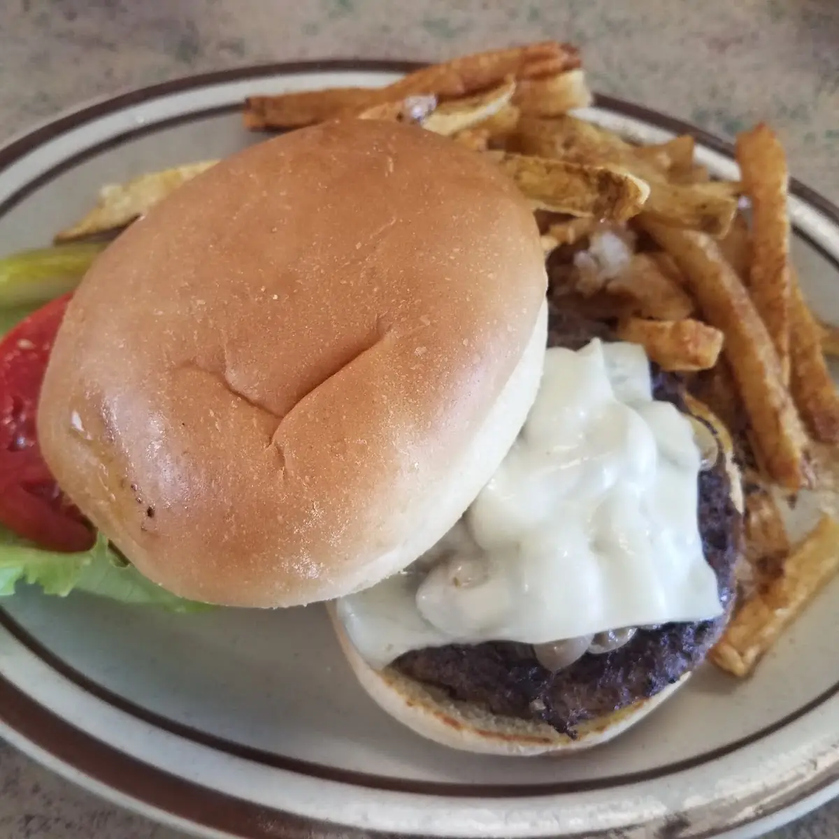 Mushroom Swiss Burger