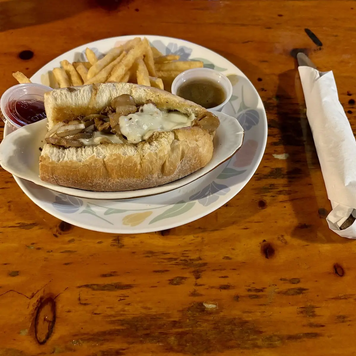 French Dip Sandwich with Fries