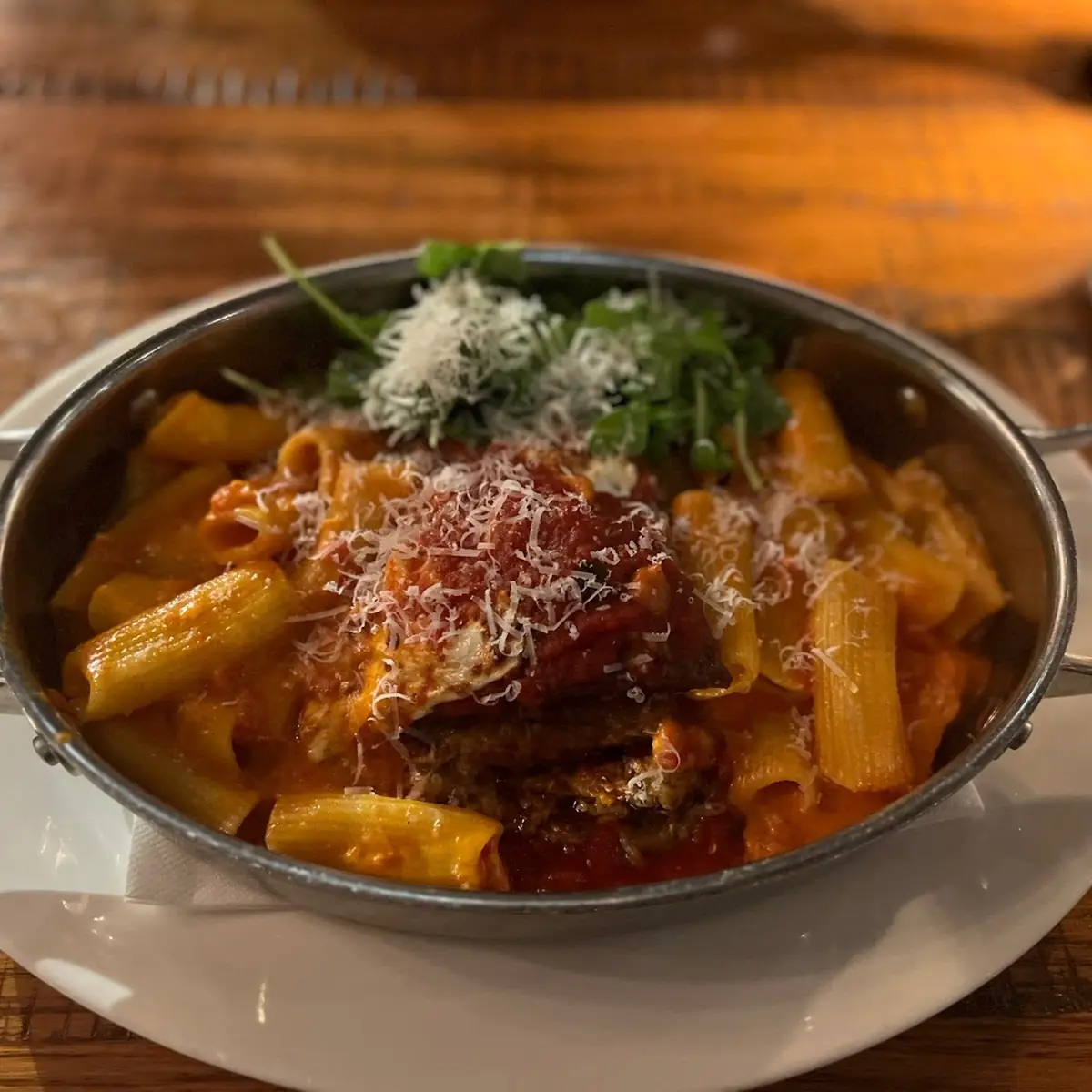 Eggplant Parmesan and Pasta