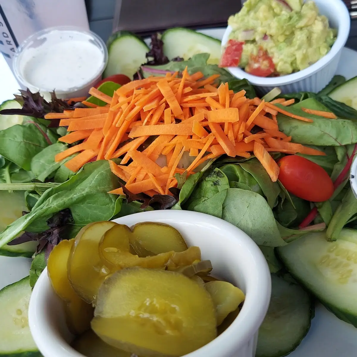Garden Salad and Guacamole