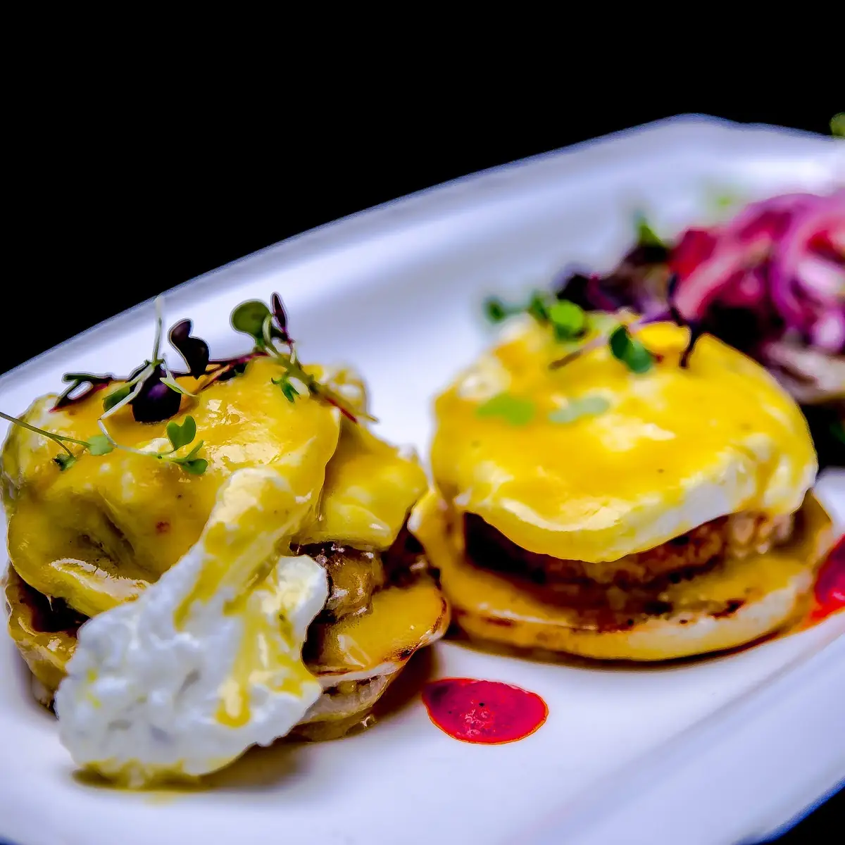 Arepa Eggs Benedict