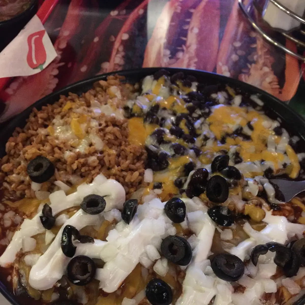 Cheese Enchilada Rice & Beans