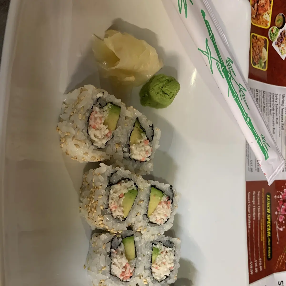 Snow Crab Avocado Roll