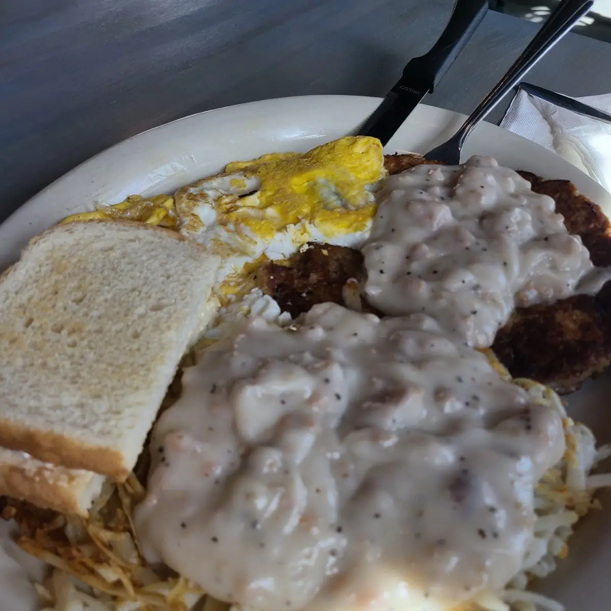 Chicken Fried Steak & Eggs