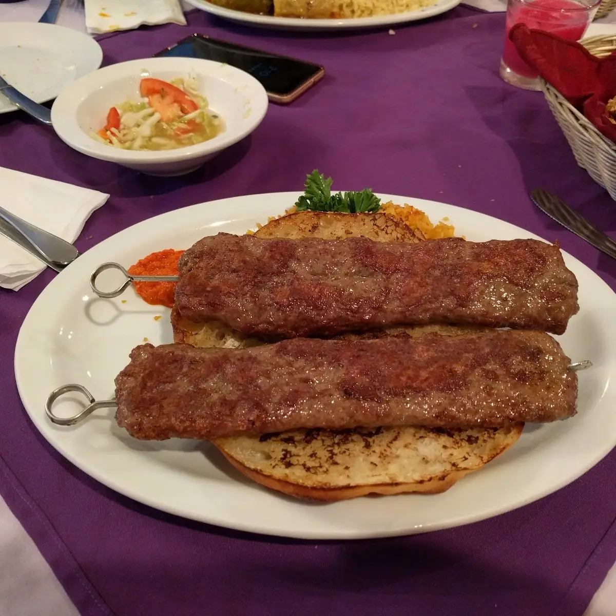 Shish Kabob with Fresh Bread