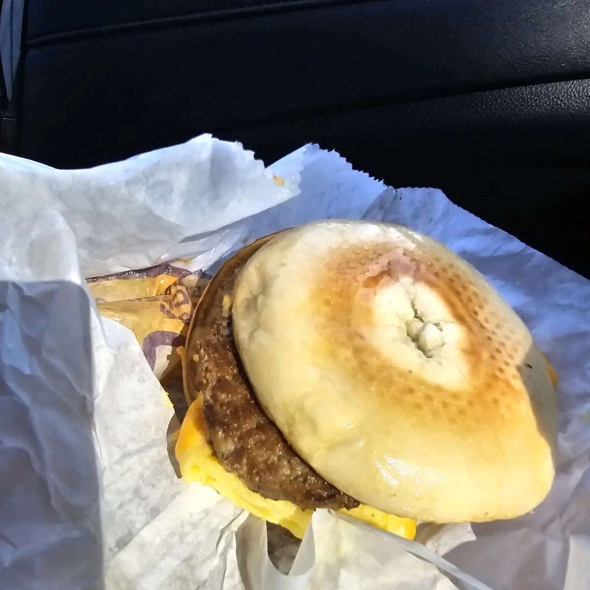 Steak Egg and Cheese Begal
