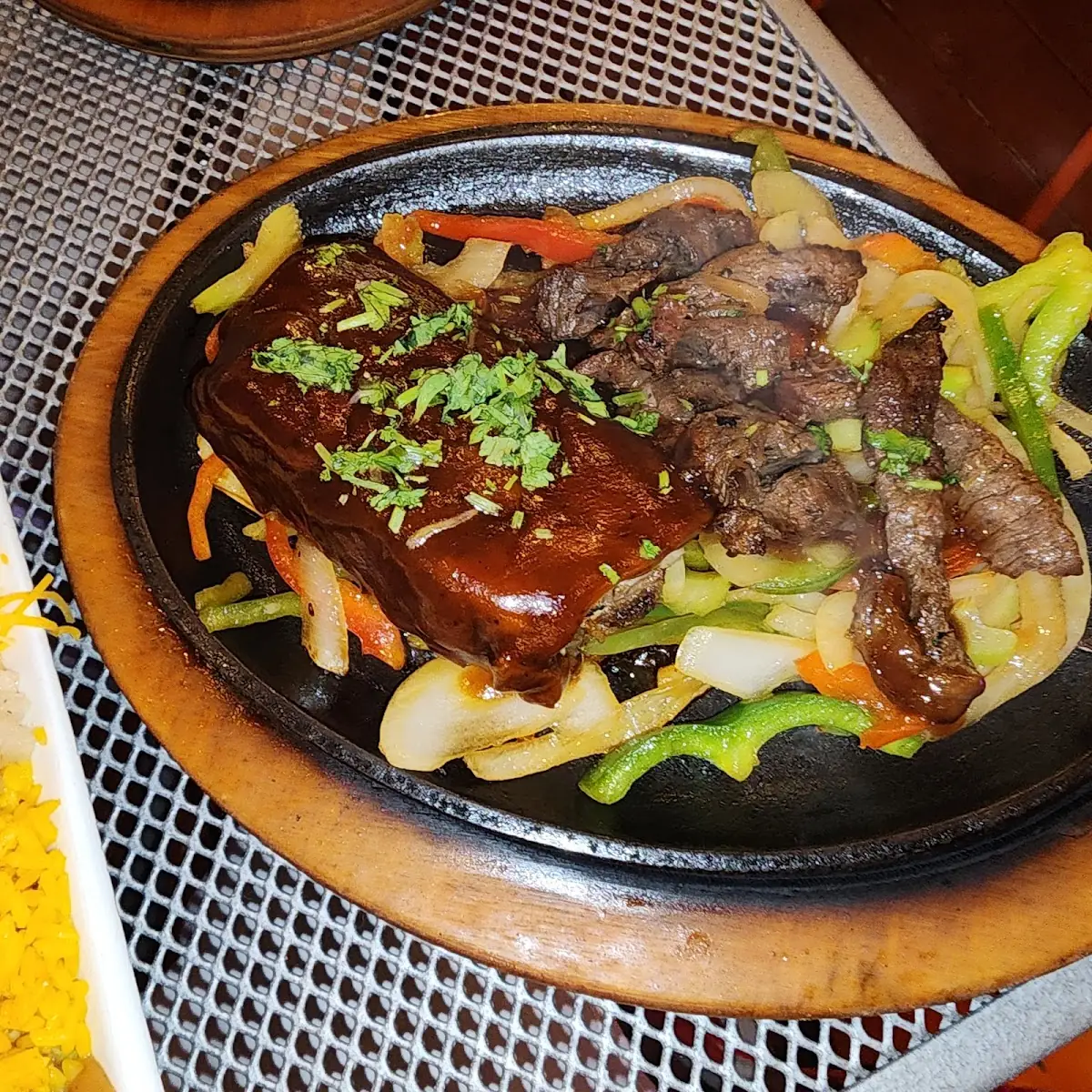 Steak and Pork Ribs Fajitas