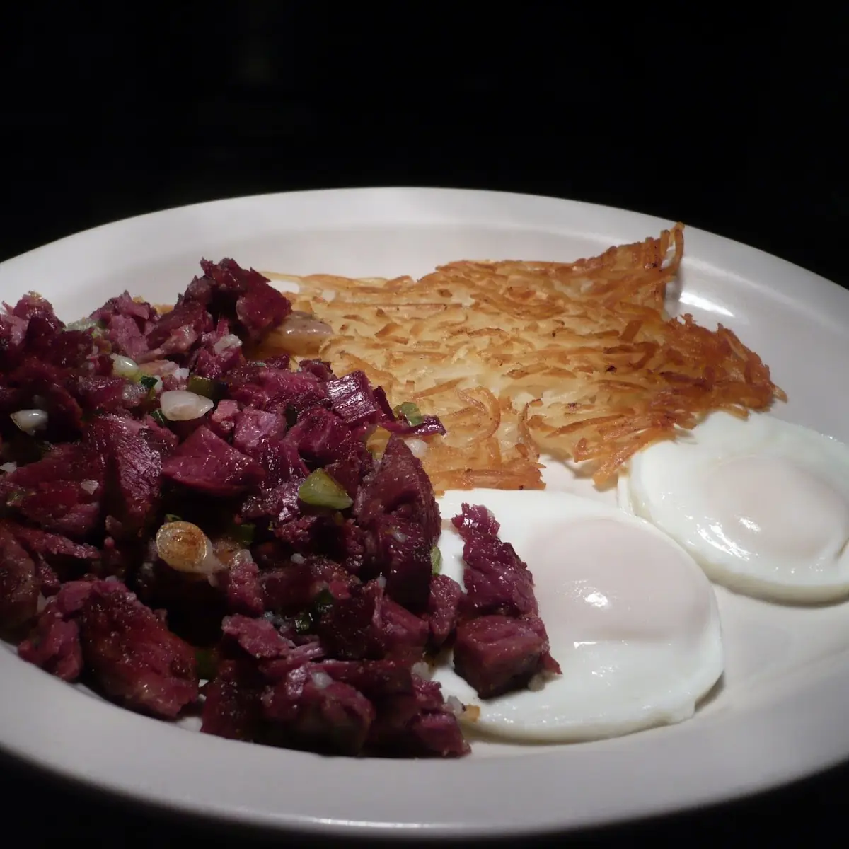 Corned Beef Hash and Two Eggs