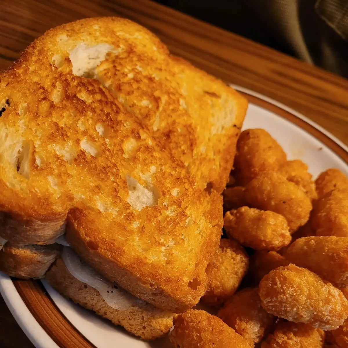 Grilled Cheese with Tater Tots