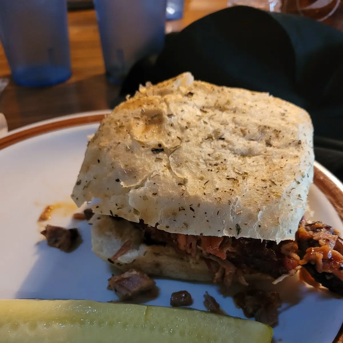 Pulled Pork Sandwich on Ciabatta