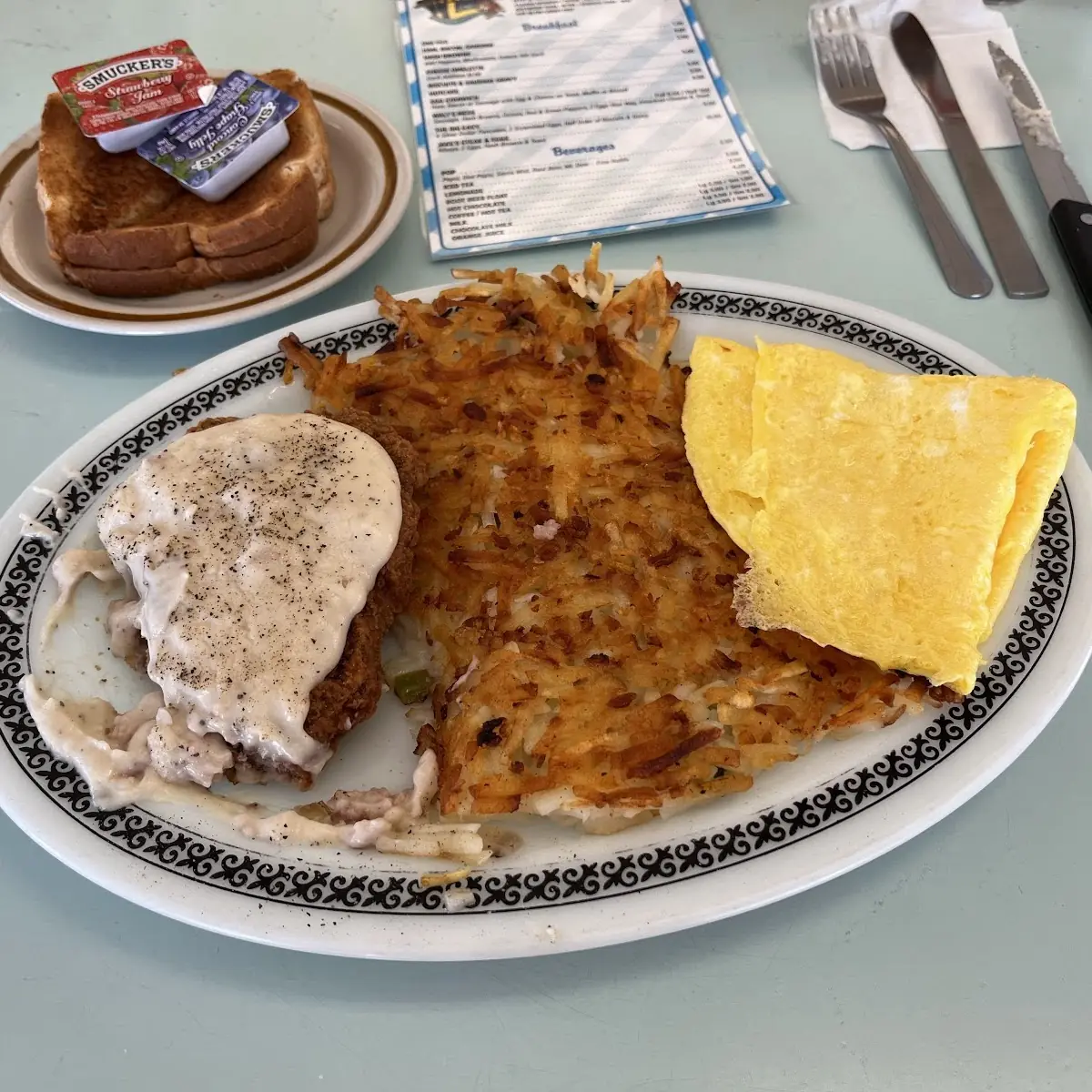 Half Eaten Chicken Fried Steak