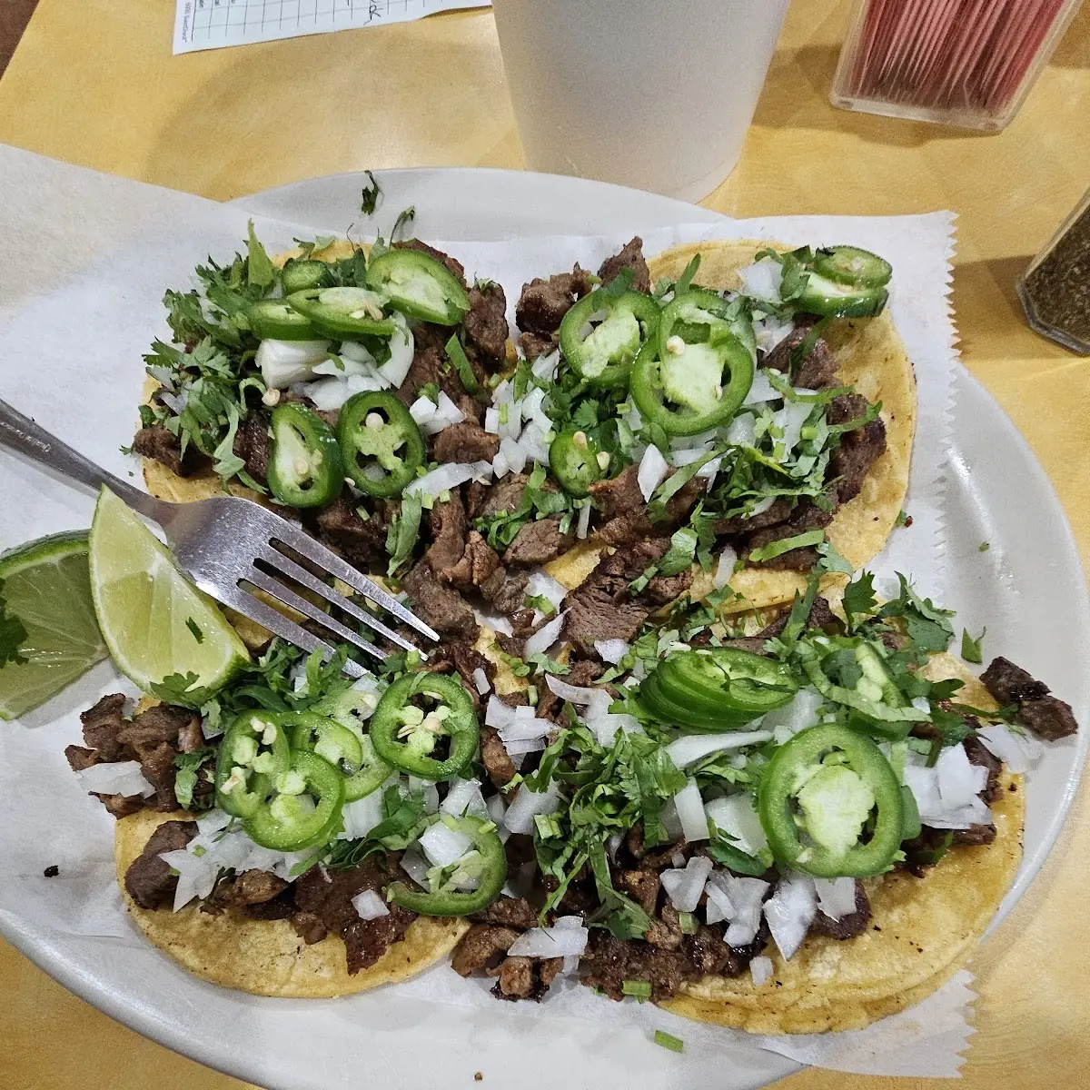4 Mini Tacos De Asada