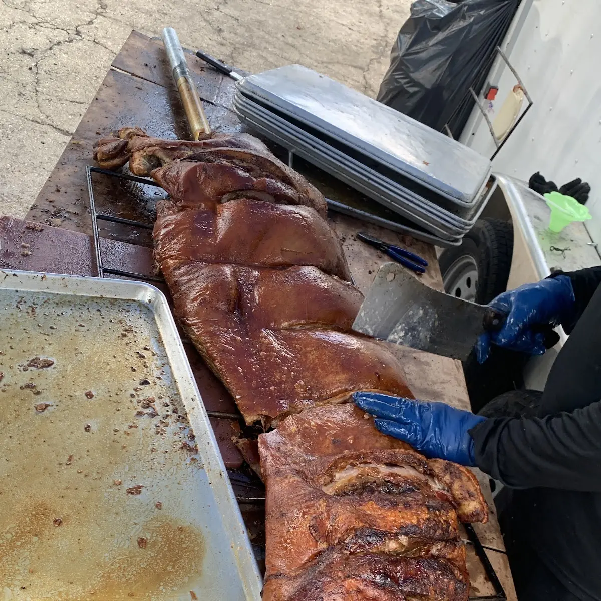Lechón Asado Media Libra / Grilled Suckling Pig Half Lb