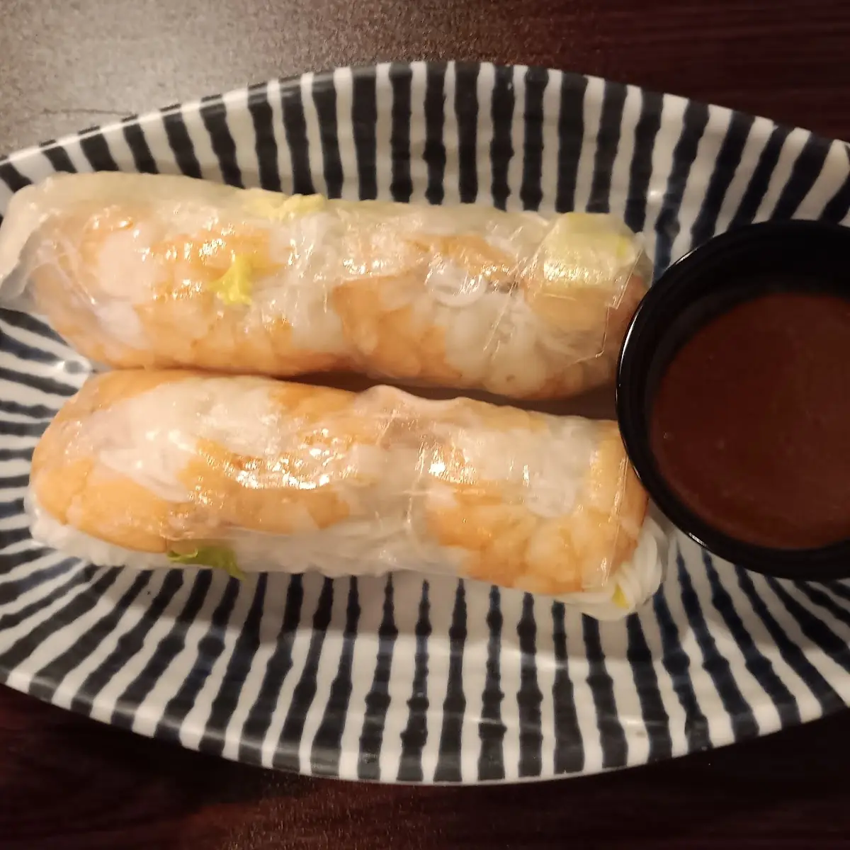 Shrimp Spring Rolls with Peanut Sauce