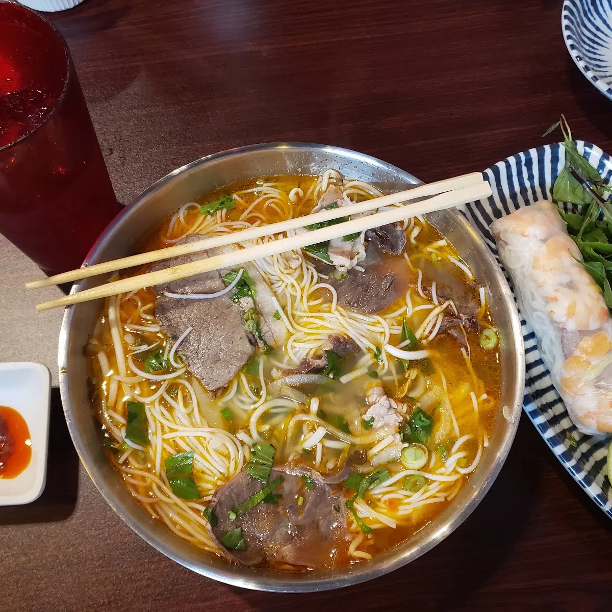 Spicy Pho and Spring Roll