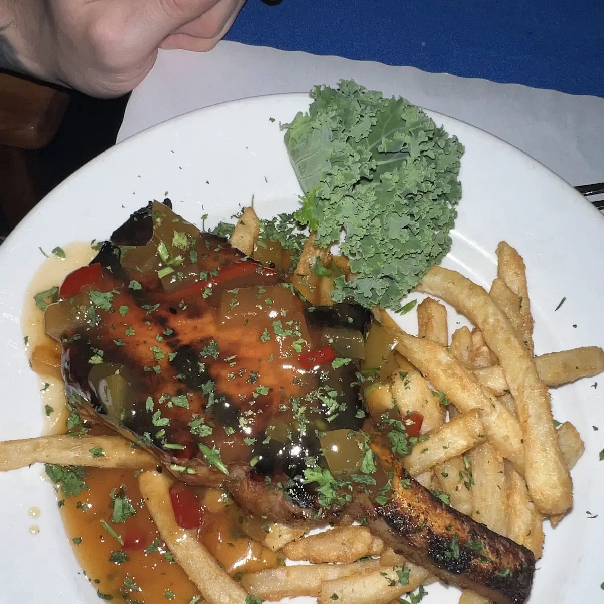 Apple Bourbon Pork Chop