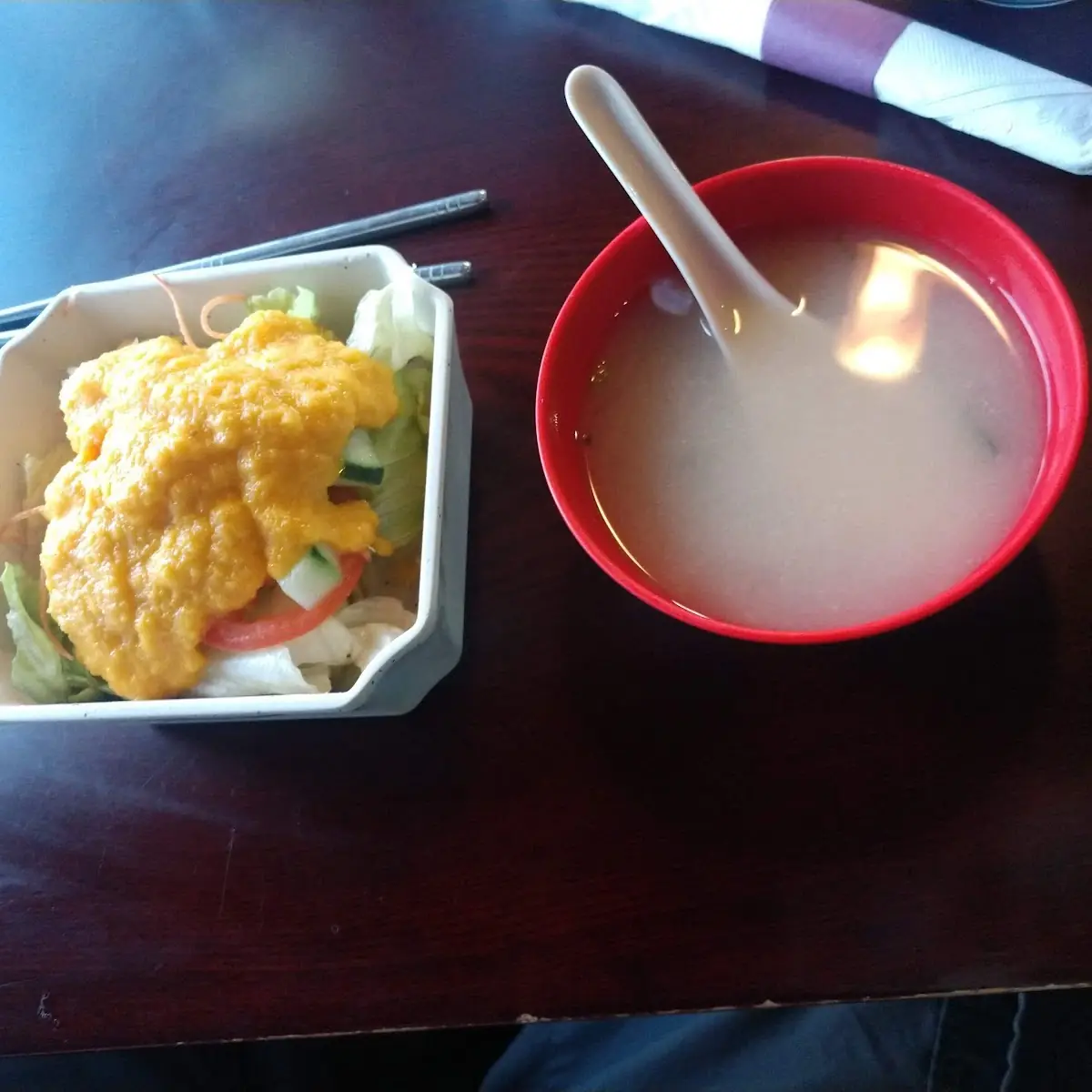Ginger Salad in Miso Soup