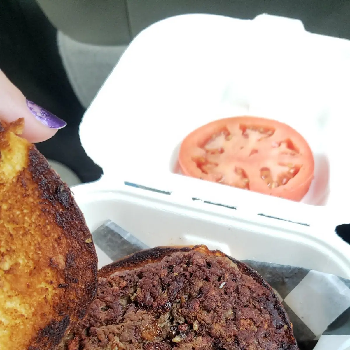 Burnt Veggie Burger
