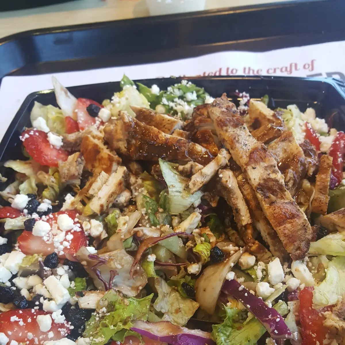 Strawberry Balsamic Chicken Salad