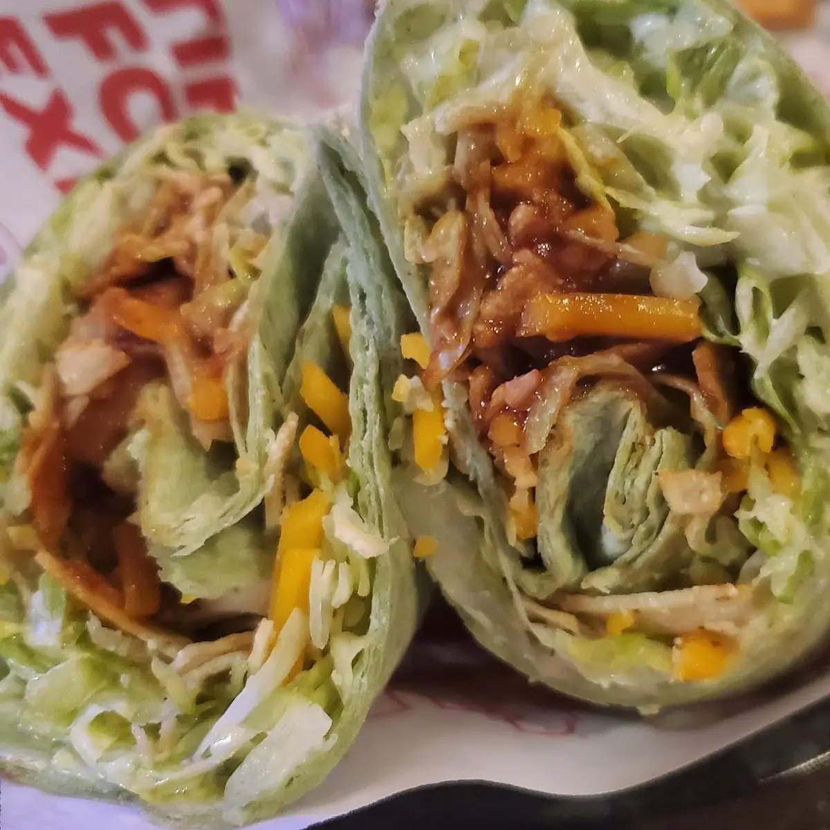 Whiskey River BBQ Chicken Wrap