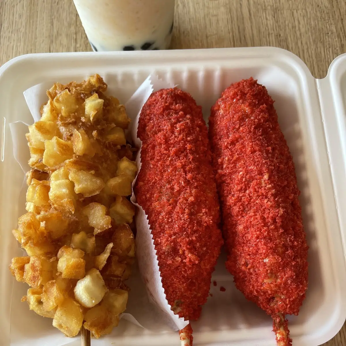 C1. 3 Mochii Donut and 1 Can Boba Tea