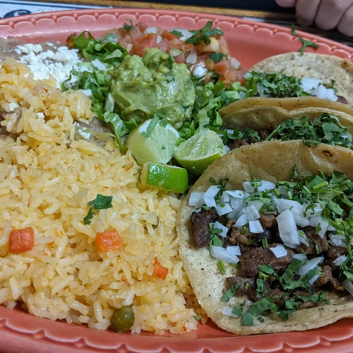 Carne Asada Taco Plate