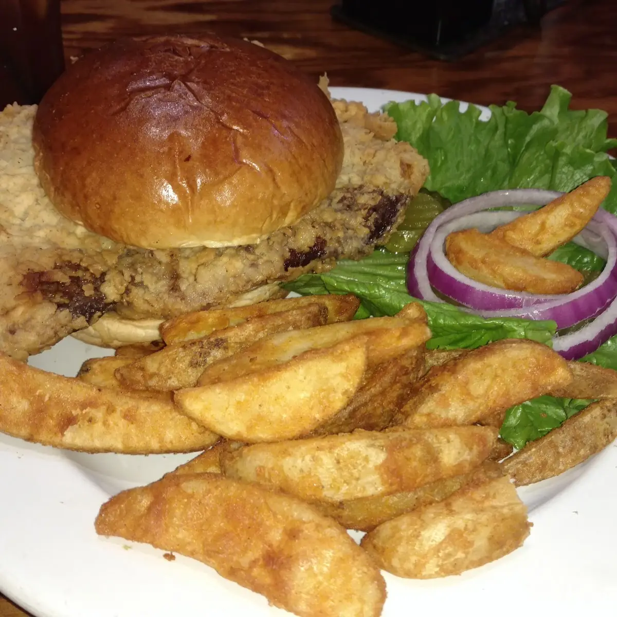 Chicken Fried Steak Burger