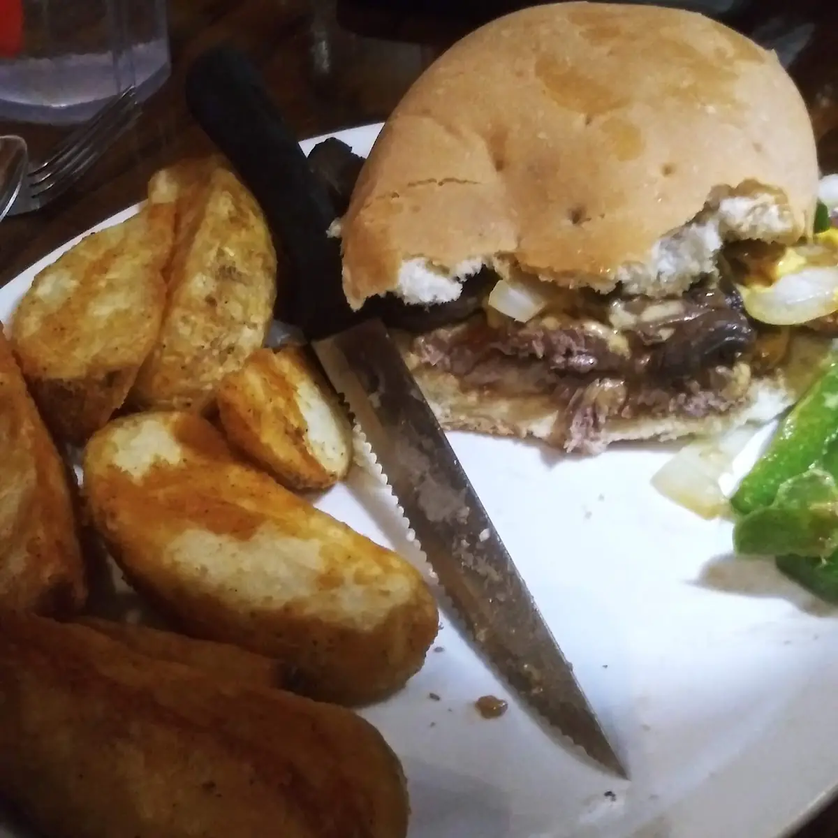 Mushroom Cheese Burger