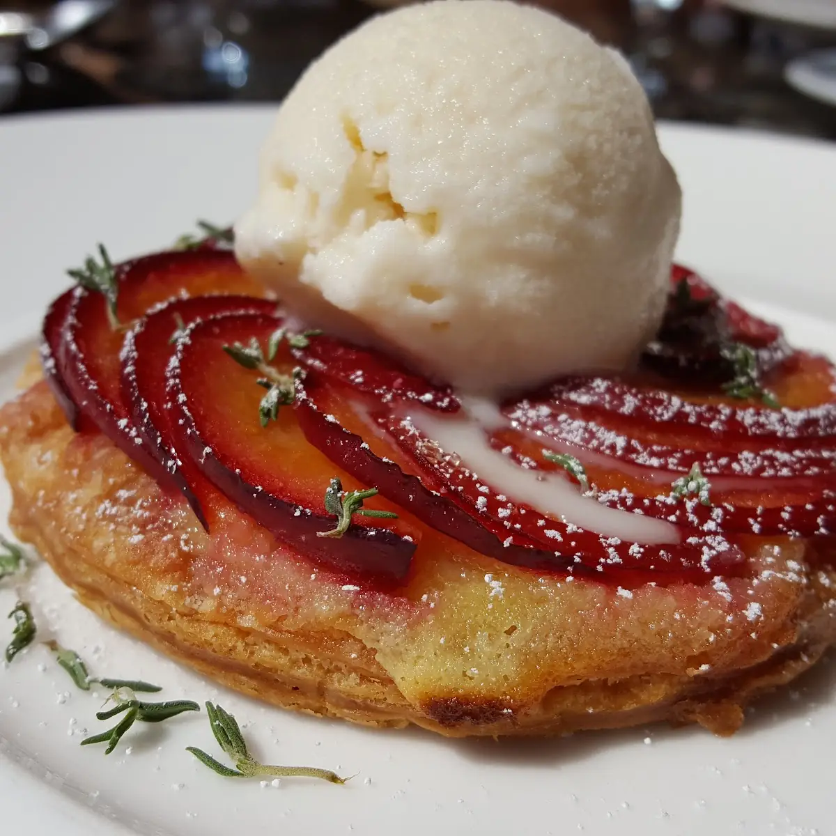 Pear and Cranberry Tarte Tatin