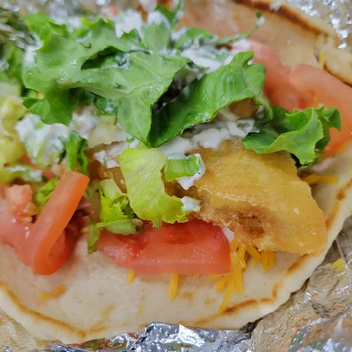 Beer Battered Fish Gyro