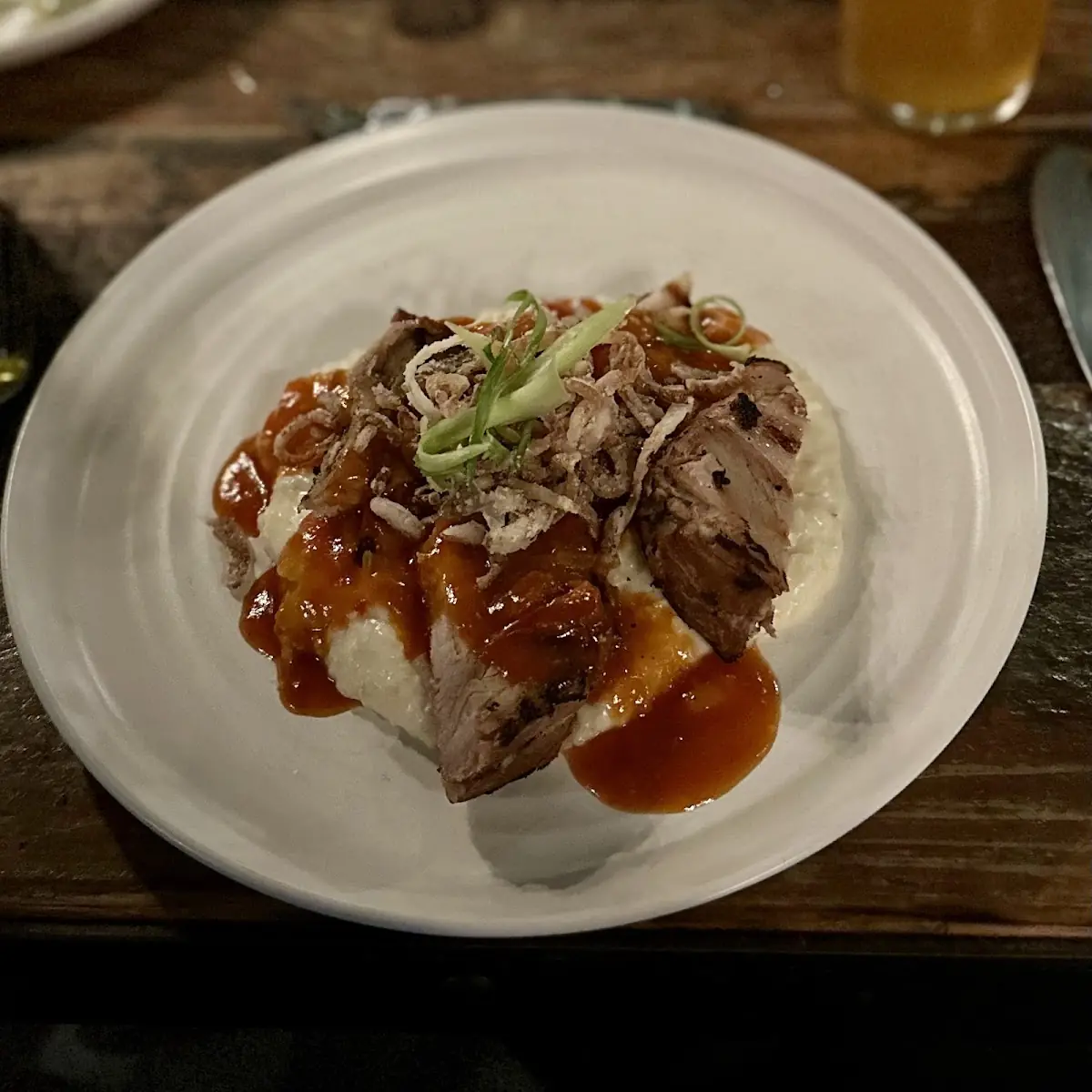 Pork Belly over Grits