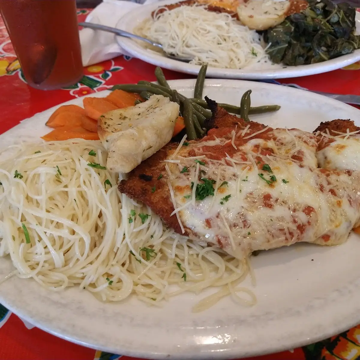 Chicken Parmesan with Angel Hair Pasta