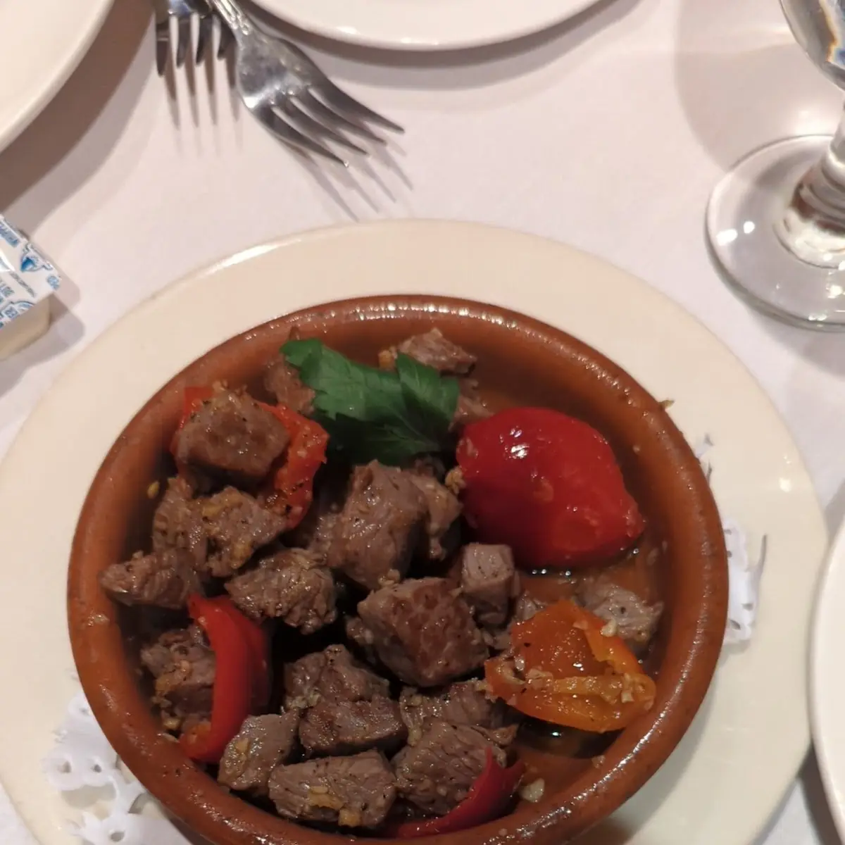 Steak Tips with Cherry Peppers