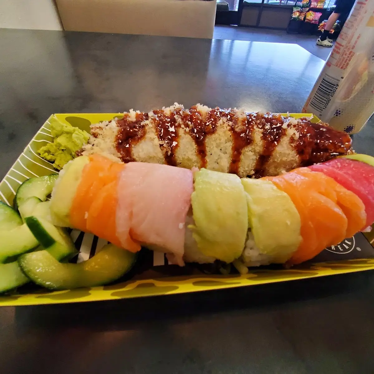 Crunchy Roll & Rainbow Roll