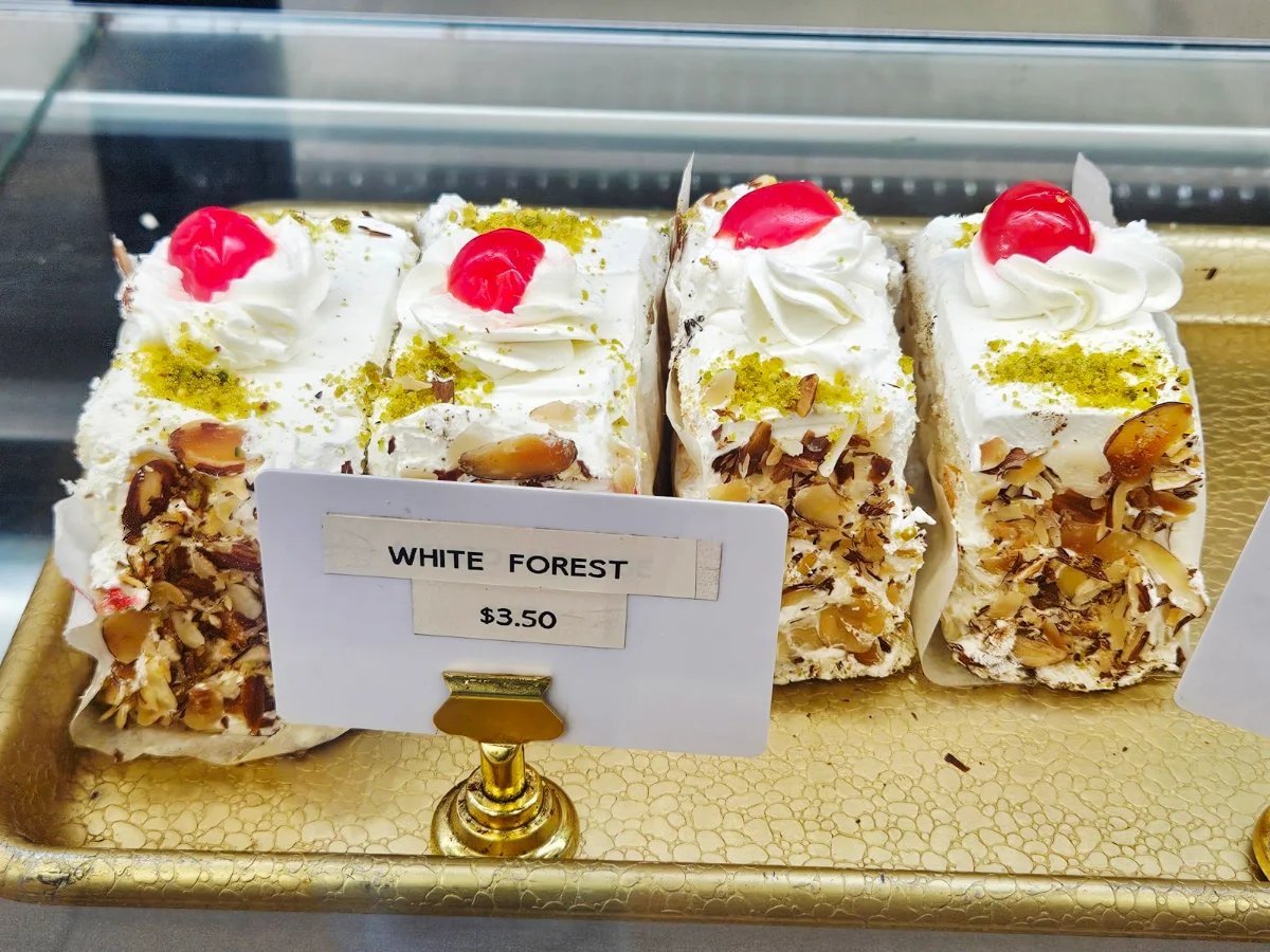 White Forest Cake Slices