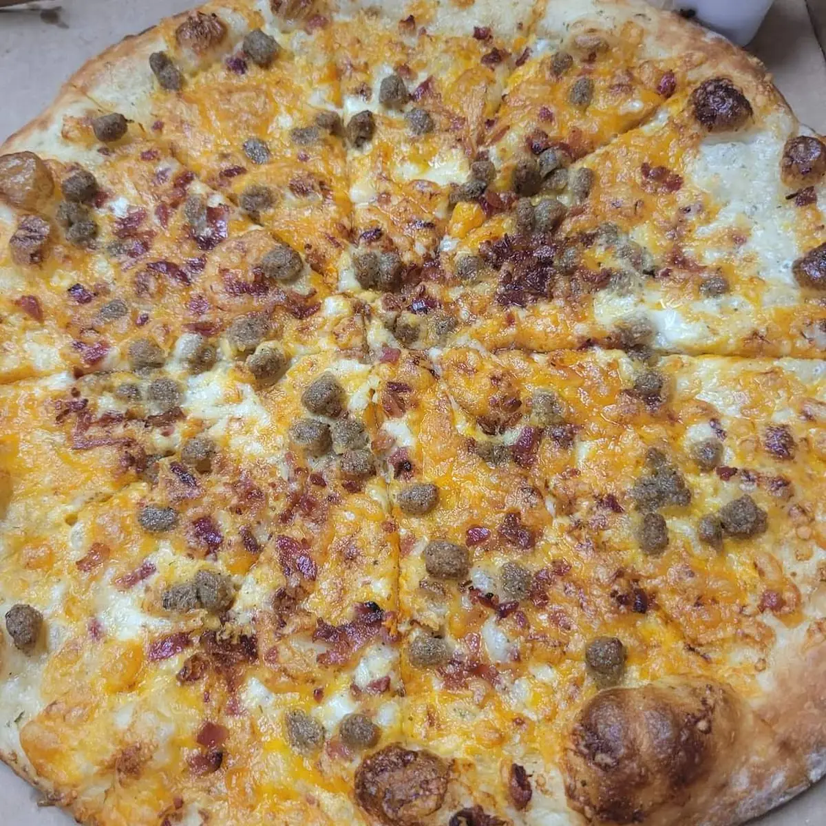Bacon Double Cheese Burger Pizza