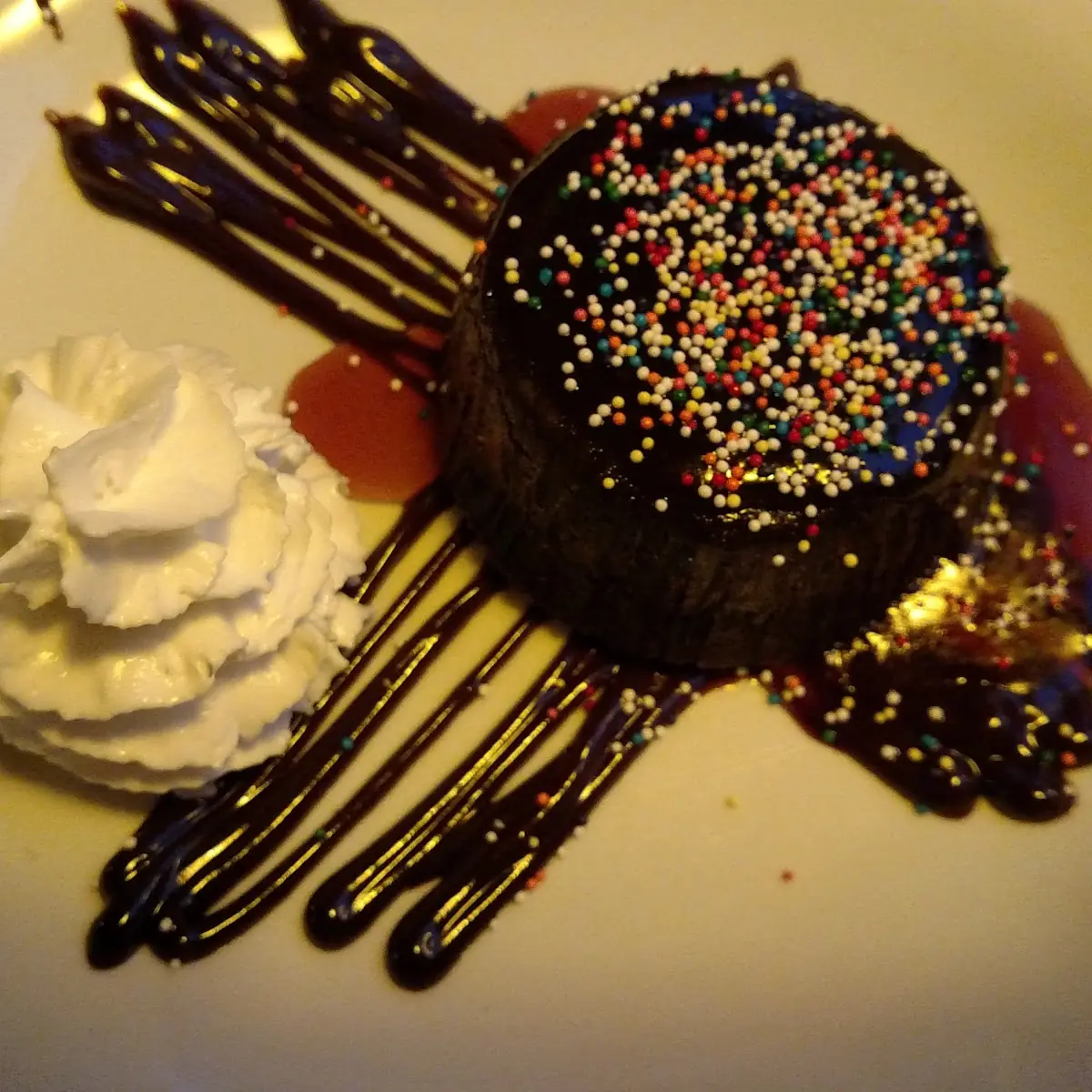 Flourless Chocolate Cake with Raspberry Ssice