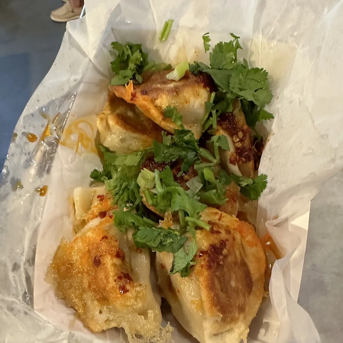 Pan Seared Chicken Dumplings