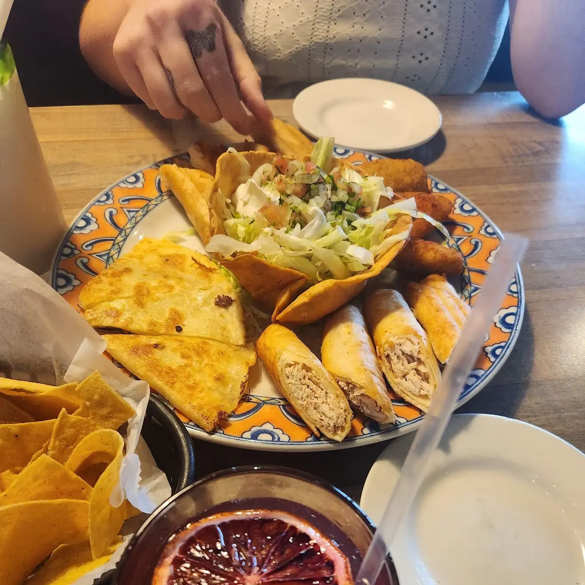 Mini Taquitos and Salad