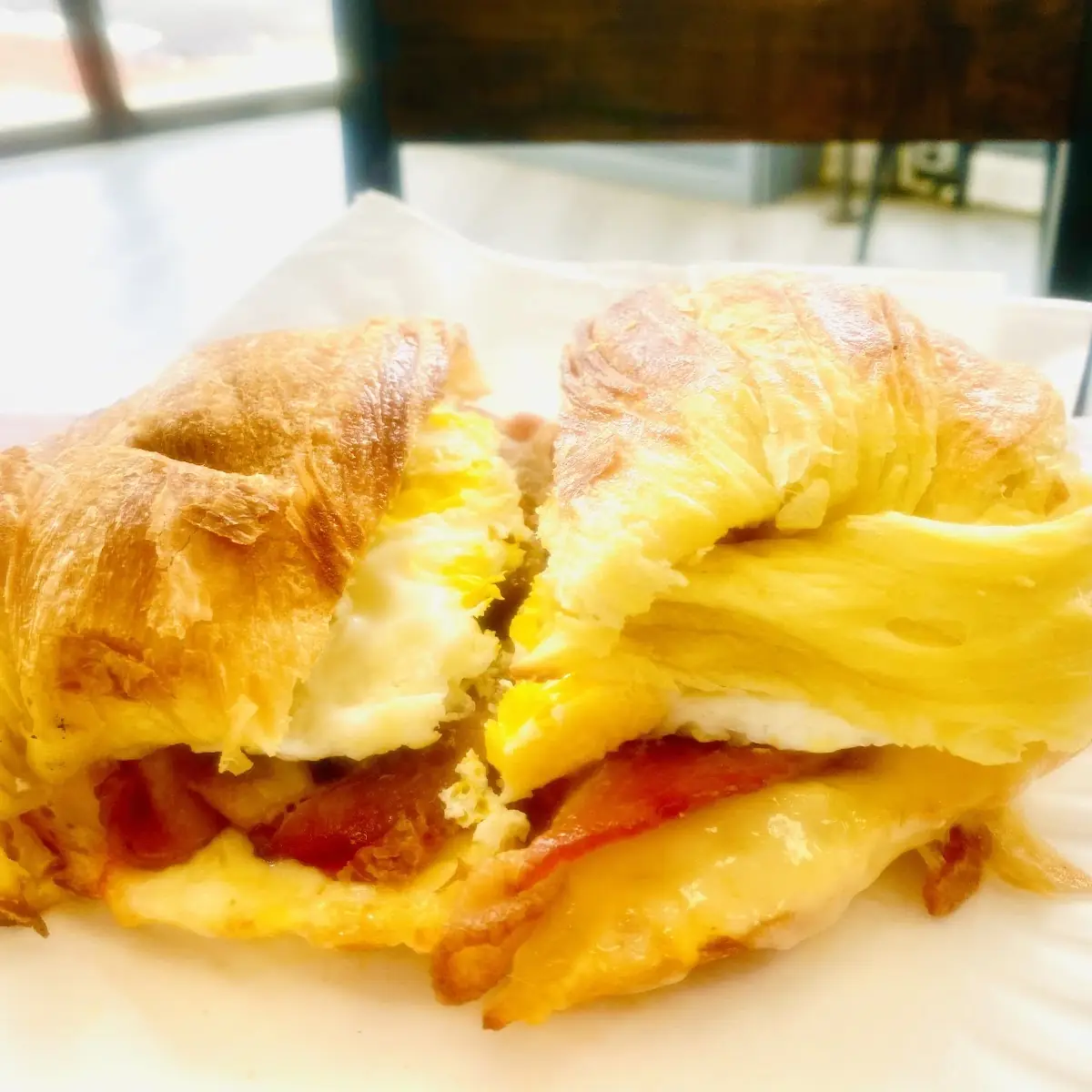 Bacon Egg and Cheese Sandwich on Argentina Bread