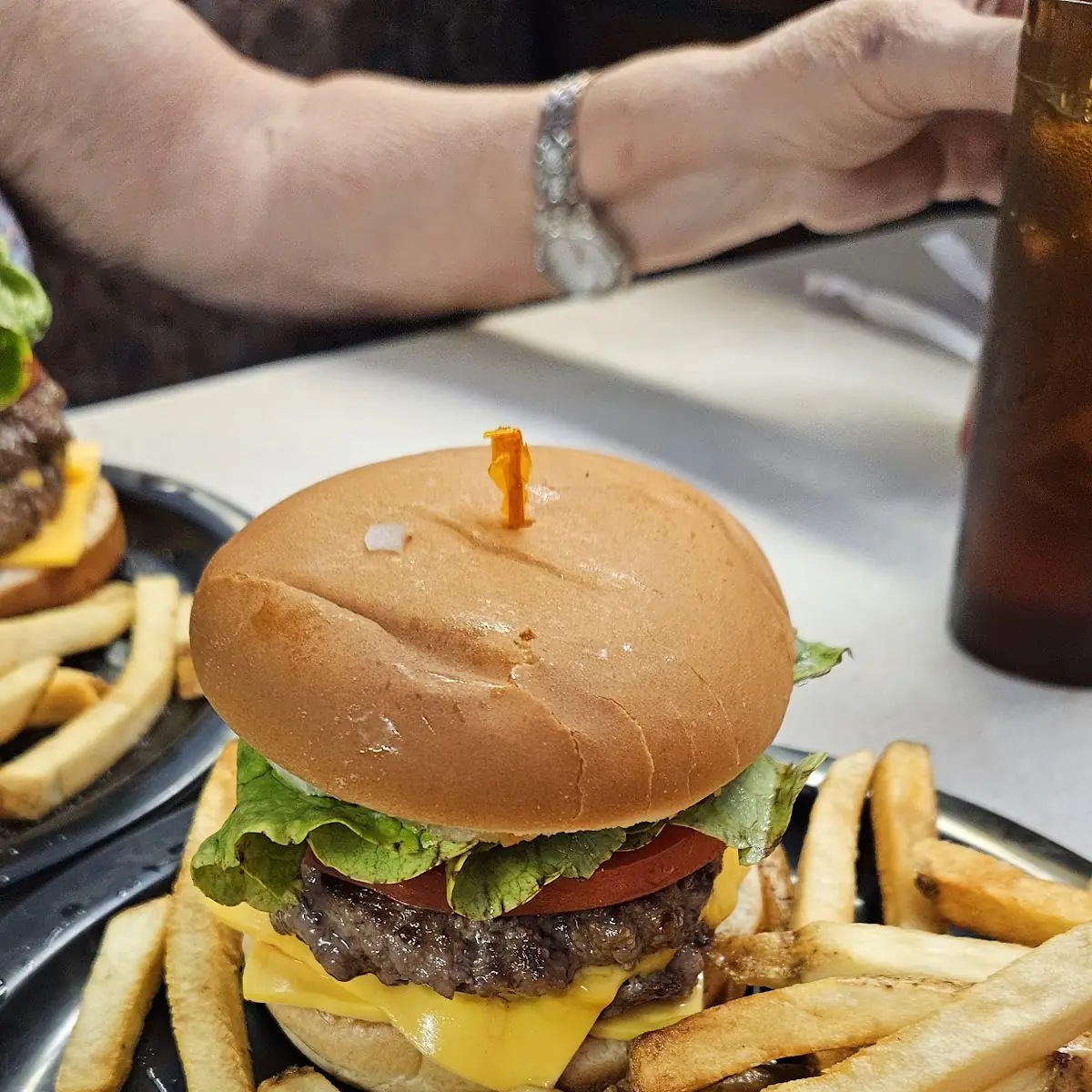 Double Cheese Burger and Fries