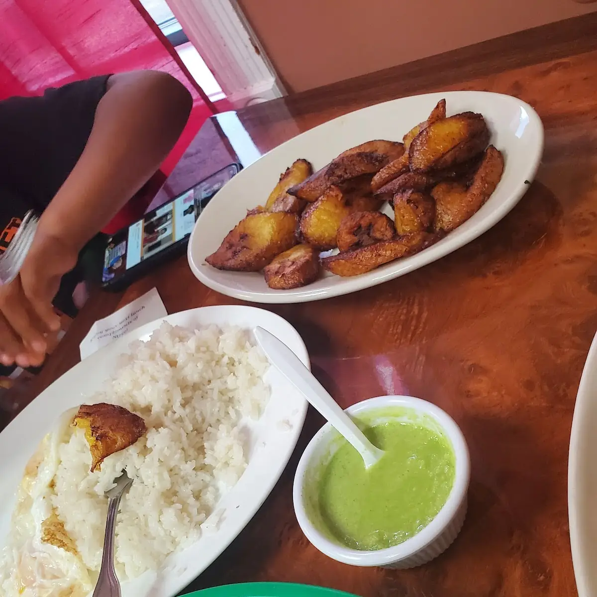 White Rice Sweet Plantains
